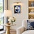 A breathtakingly beautiful and deeply atmospheric original painting featuring a single iris rendered in luminous cream and...