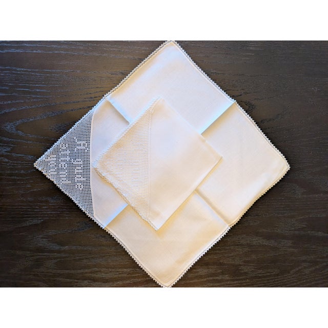 Vintage Selkirk Grace Tablecloth & Napkins Set - 9 pcs For Sale - Image 13 of 15