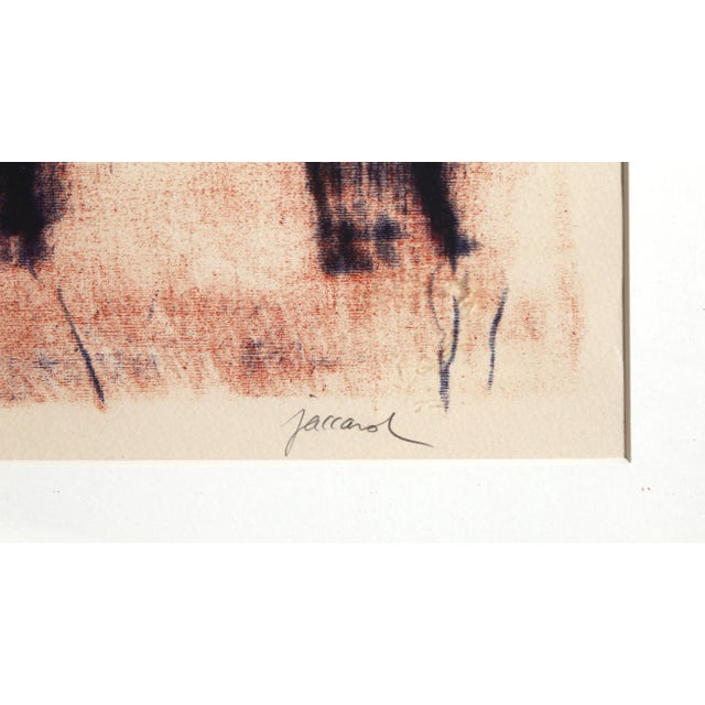 1970s Fils Noir Sur Le Rouge, Christian Jaccard Screenprint, Signed and Numberd in Pencil For Sale - Image 5 of 7