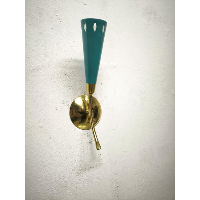 Metal Sputnik Wall Light, 1950s For Sale - Image 7 of 8