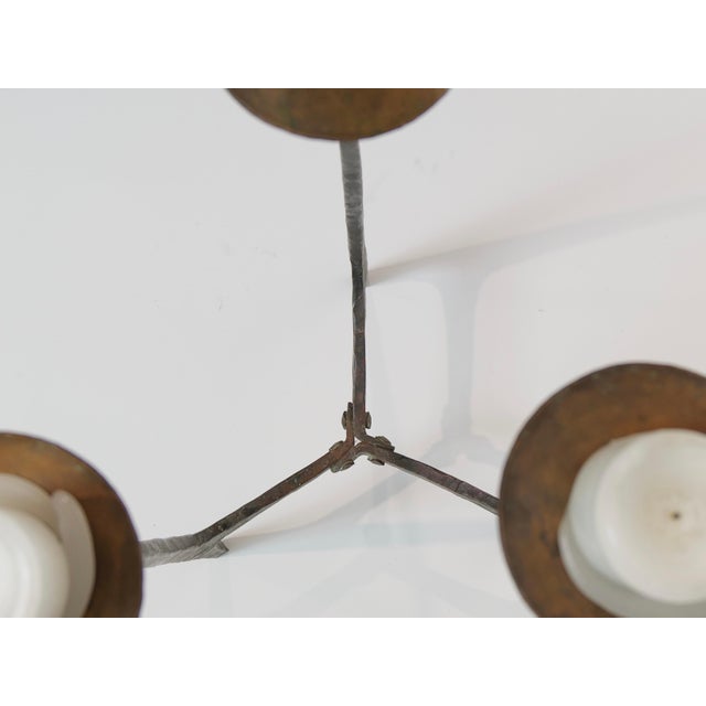 32-Inch Tall Bronze Brutalist Candle Holder, Mid-20th Century For Sale - Image 9 of 16