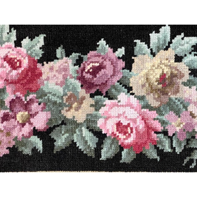 Early 20th Century Savonerie Rug Decorated with Flower Garlands, 1890s For Sale - Image 4 of 17