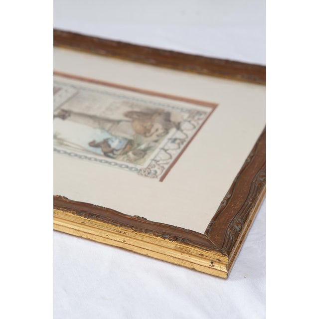 François Fortuné Ferogio, Le Droit des Forts, 1800s, Watercolor, Framed For Sale - Image 8 of 12