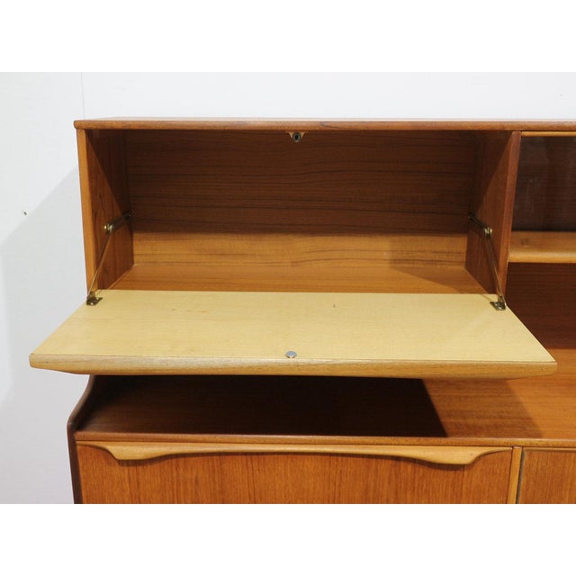 Mid Century Modern Vintage Teak British Tall Credenza Buffet by S Form For Sale - Image 13 of 16