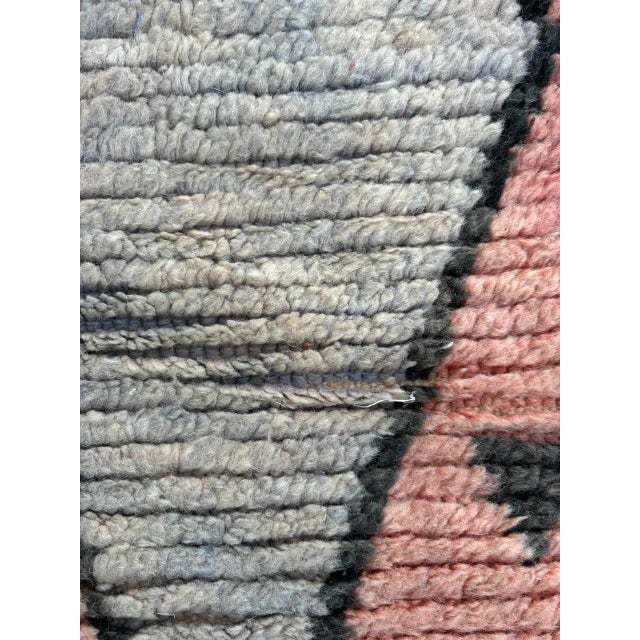 2000 - 2009 Hand Knotted Moroccan Berber Pastel Colour Runner Rug For Sale - Image 5 of 10