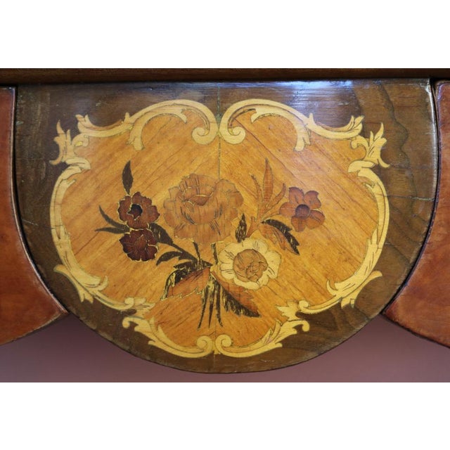 Mid-20th Century Baroque Lombard Console Table with Inlays, 1960s For Sale - Image 9 of 18