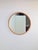 1960s Large Mid-Century Round Pine Mirror, Denmark, 1960s For Sale - Image 5 of 11