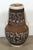 Pair of very decorative brown and ivory handcrafted Moroccan ceramic vases from Fez with two handles chiseled and hand-...
