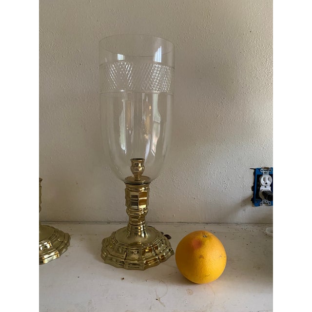 Metal Pair 19th Century French Bronze Photophores Regence Style For Sale - Image 7 of 8