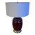 Vintage Bordeaux Red Ceramic Table Lamp For Sale