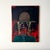 Original oil painting of a Devilish "America Cowgirl", signed Anna O.