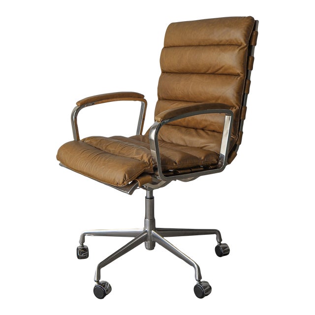 Ovedio Leather Desk Chair by Restoration Hardware Chairish