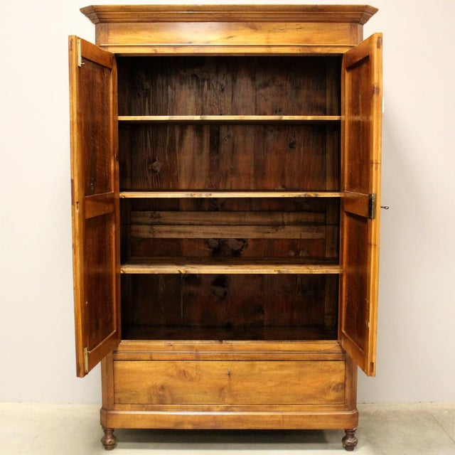 Italian Wardrobe in Walnut For Sale - Image 6 of 14