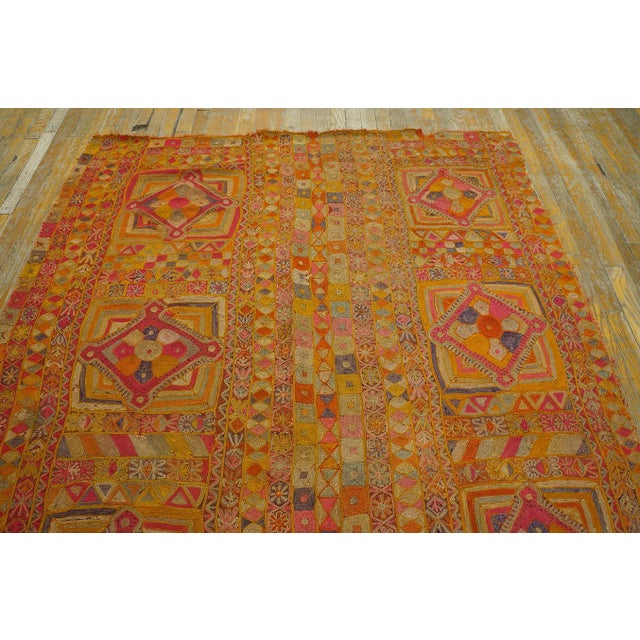 1970s Marsh Arab Embroidery ( 5' 3'' x 8' - 160 x 245 cm ) From The Marsh Arabs (Madan) of Beni Hassan villages of...