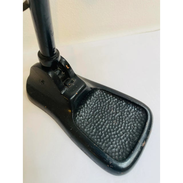 Black Vintage Metal Workshop Lamp, 1920s For Sale - Image 8 of 10