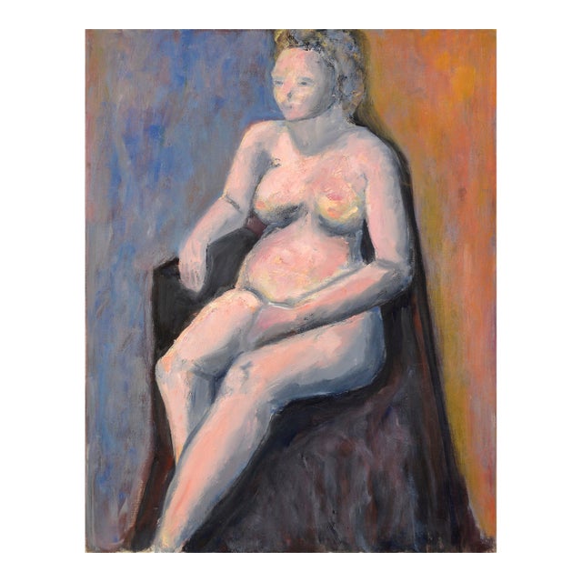 Modern Figure in Pink, Contemporary Figurative Abstract For Sale