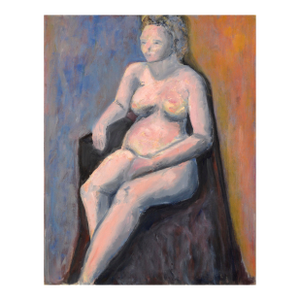 Modern Figure in Pink, Contemporary Figurative Abstract