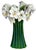 American Vintage Amarillis Resin Flower Vase For Sale - Image 3 of 9