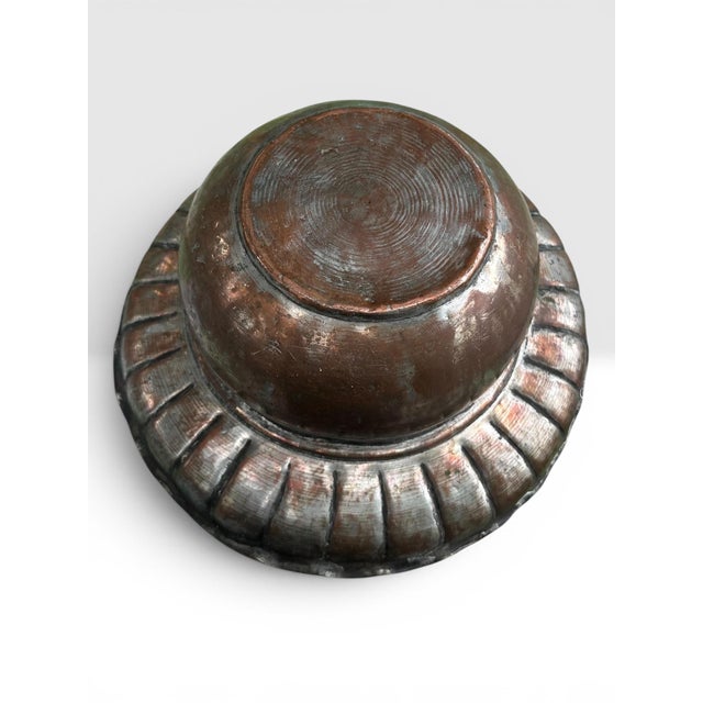 19th Century Dated Persian Qajar Tinned Copper Ewer Ablution Basin Set, Dated 1878. For Sale - Image 11 of 18