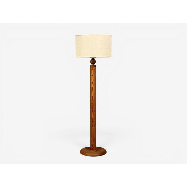 Uno & Östen Kristiansson, Floor Lamp, Pine, Plastic, Sweden, 1970s For Sale - Image 4 of 10