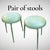 Stitched Leather Stools by Jacques Adnet, 1950s, Set of 2 For Sale - Image 4 of 6