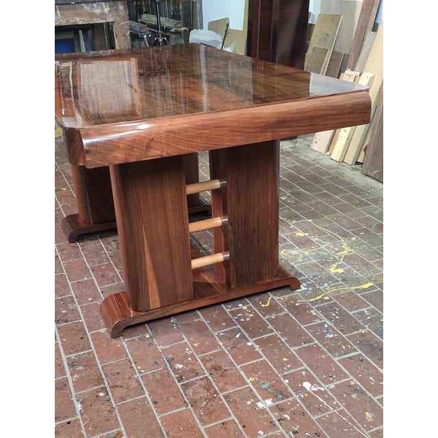 Art Deco Walnut Table, 1930s For Sale - Image 13 of 17