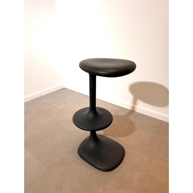 Black Kant Stool by Karim Rashid for Casamania, Italy For Sale - Image 3 of 9