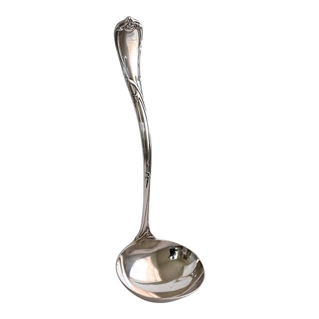 1900s Reed & Barton Art Nouveau Pat Sep. 20 1904. Silverplated Ladle 12" Ernest Meyers For Sale