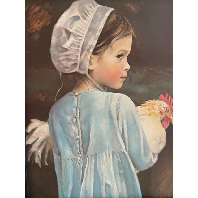 N.A. Noel’s “Emma" Lithograph Print with Official Embossed Stamp. Image dimensions 15 H x 13 W Nancy Noel, American...