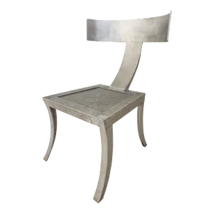 1990s Niermann-Weeks Metal Klismos Chair