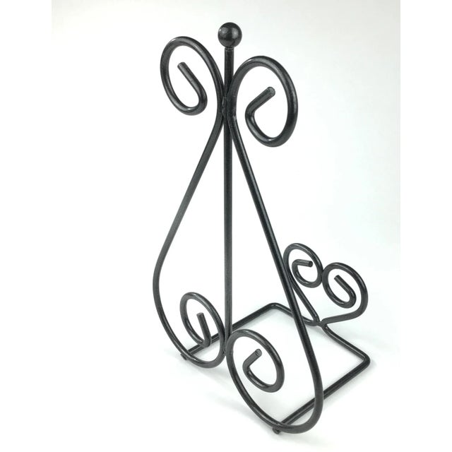 Vintage Metal Freestanding or Wall Hanging Display Rack For Sale - Image 4 of 8