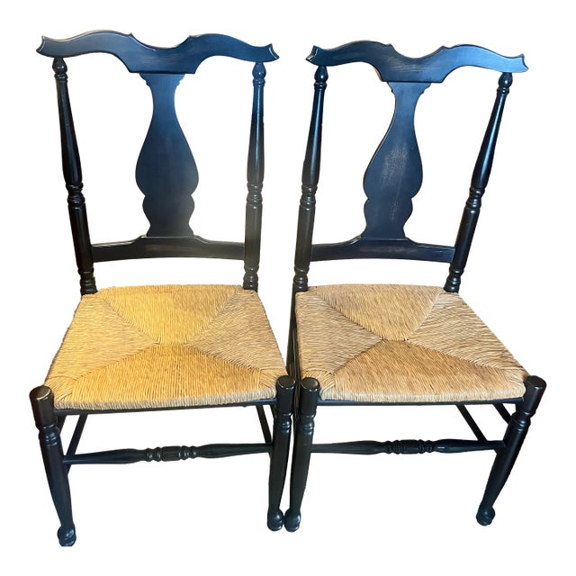 American Fiddleback or Queen Anne Style Side Chairs For Sale