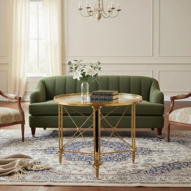 GILT-BRONZE GUÉRIDON IN THE MANNER OF MAISON JANSEN French, circa 1930s | unmarked 24" H x 27 3/4" diameter A finely cast...