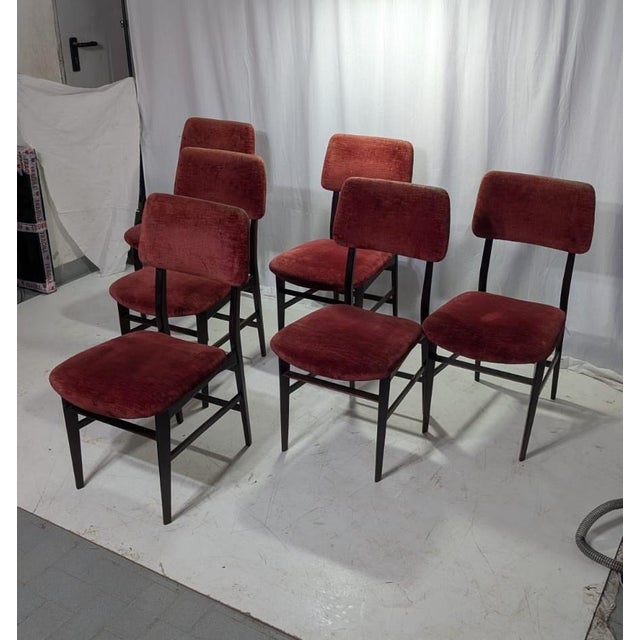 Chairs attributed to Vittorio Dassi, 1950s, Set of 6 For Sale - Image 9 of 9