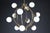 Mid-Century Chandelier in Brass and 12 Opaline Globes from Stilnovo, Italy 1950s For Sale - Image 10 of 17