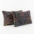 Mid-Century Modern Turkish Kilim Lumbar Pillow Cover 14'' X 20'' & 12'' X 24'' - Set of Two For Sale - Image 3 of 4