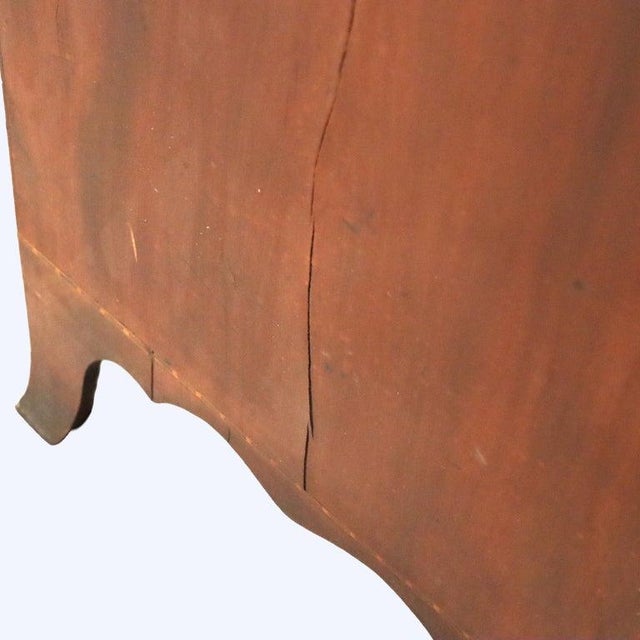 Diminuative Antique Federal Hepplewhite Mahogany & Inlay Secretary C1830 For Sale - Image 17 of 18