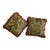 Pair of Tapestry Pillows a Dragon and an Fishing Eagle For Sale
