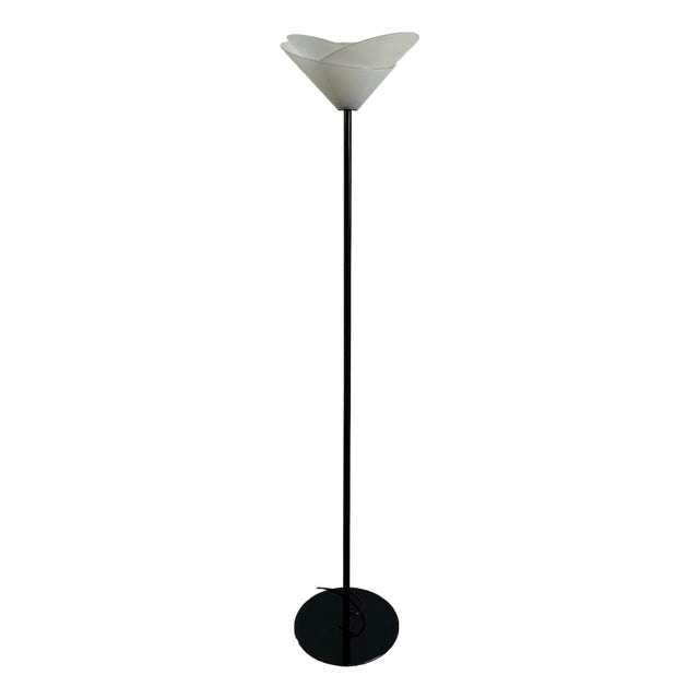 Vintage Glass Flower Floor Lamp from Mazzega, 1980s For Sale
