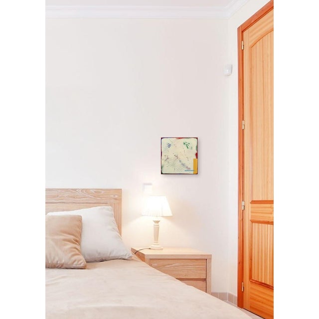 Tan Tide Pools 41 - Contemporary Shiny Resin Minimalist Abstract Art on Wood Original Artwork by Ricky Hunt For Sale - Image 8 of 9