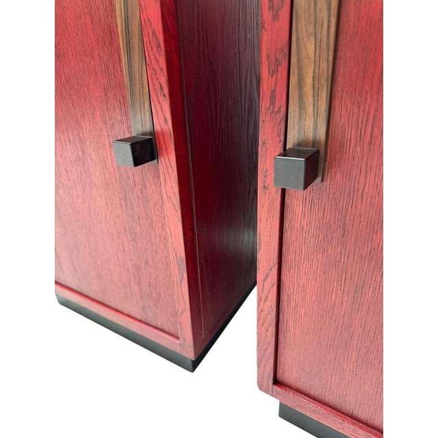 Art Deco Modernist Nightstands by A.H. Jansen for L.O.V. Oosterbeek, 1920s, Set of 2 For Sale - Image 13 of 14