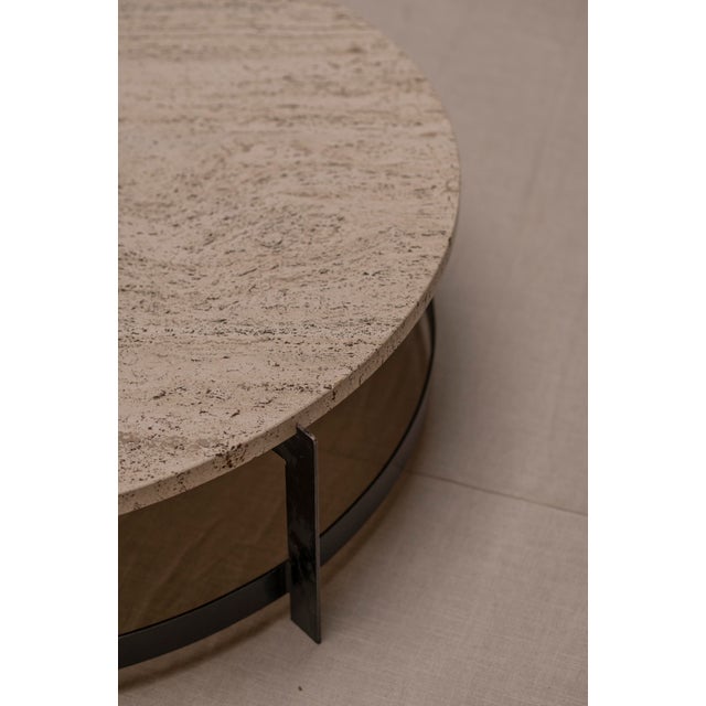 Large Vintage Travertine Coffee Table, 1970s For Sale - Image 10 of 13
