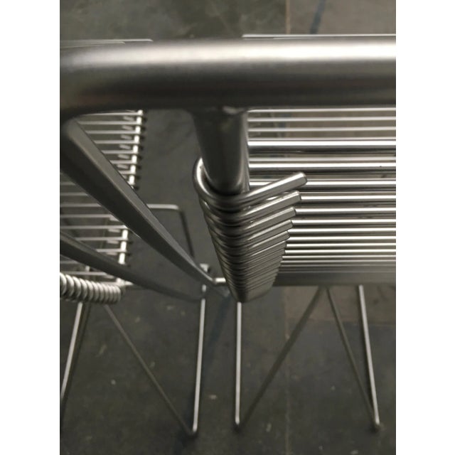 German 2nd Generation Kreuzschwinger Bar Stools by Till Behrens for Till Behrens Systeme, 2000s, Set of 4 For Sale - Image 11 of 18