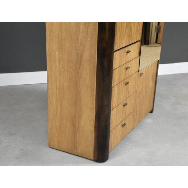 Wood 1960s Tall Armoire Dresser by Founders For Sale - Image 7 of 9