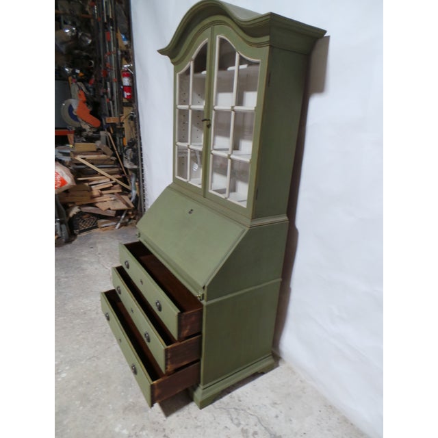 1970s Swedish Rococo Style Secretary Hutch For Sale - Image 5 of 15