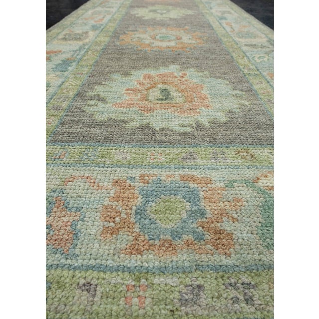 Textile Turkish Oushak Runner Rug 2'9" x 7' #17371 For Sale - Image 7 of 8
