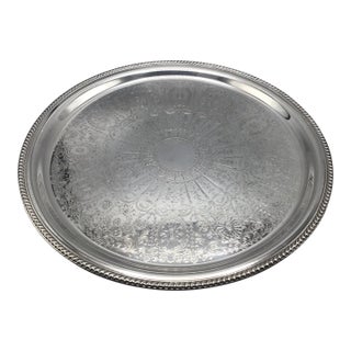 F. B. Rogers Silver Plated Serving Platter, 874 For Sale