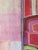 Paint Small Geometric Abstract in Pink and Red, Acrylic on Board For Sale - Image 7 of 12