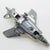 Vintage Italian Sterling Silver 925 McDonnell Douglas F-4 Phantom II Airplane with Folding Wings, Arezzo, 1980s For Sale - Image 10 of 15