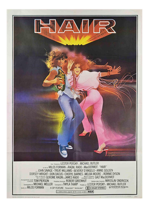 Hair Film Poster, USA, 1979